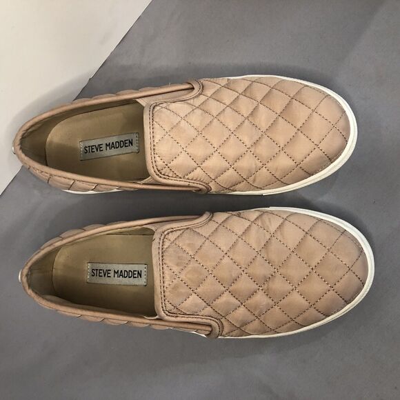 Steve Madden Womens Slip On Sneaker Pink Rose Quilted Size 7.5 - Picture 2 of 7